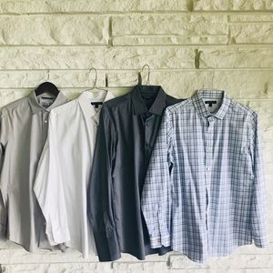 Four Banana Republic Men’s Dress Shirts L